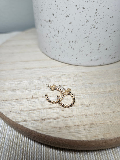 Beaded Hoops